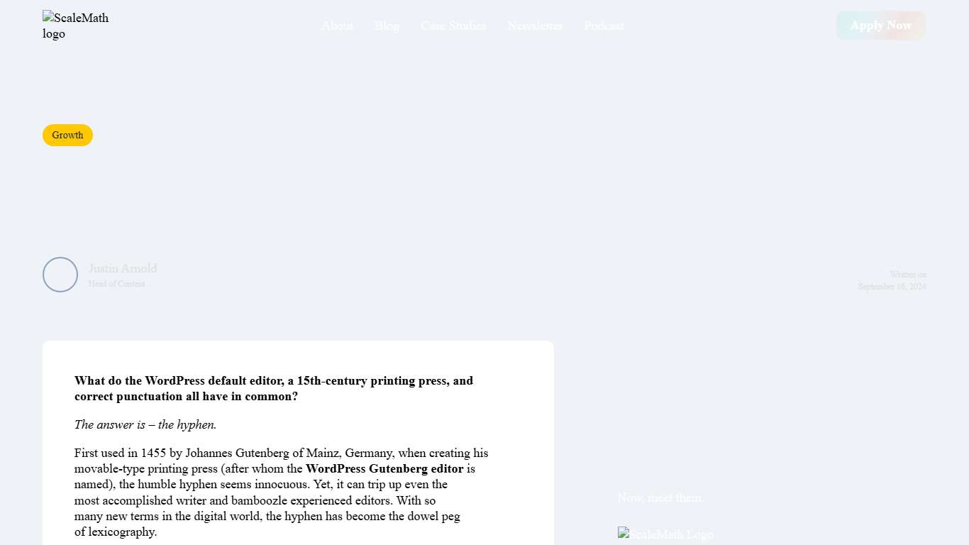 To Hyphenate Or Not? Here's When & How ScaleMath