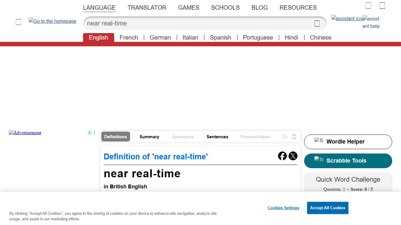 NEAR REAL-TIME definition and meaning Collins English Dictionary